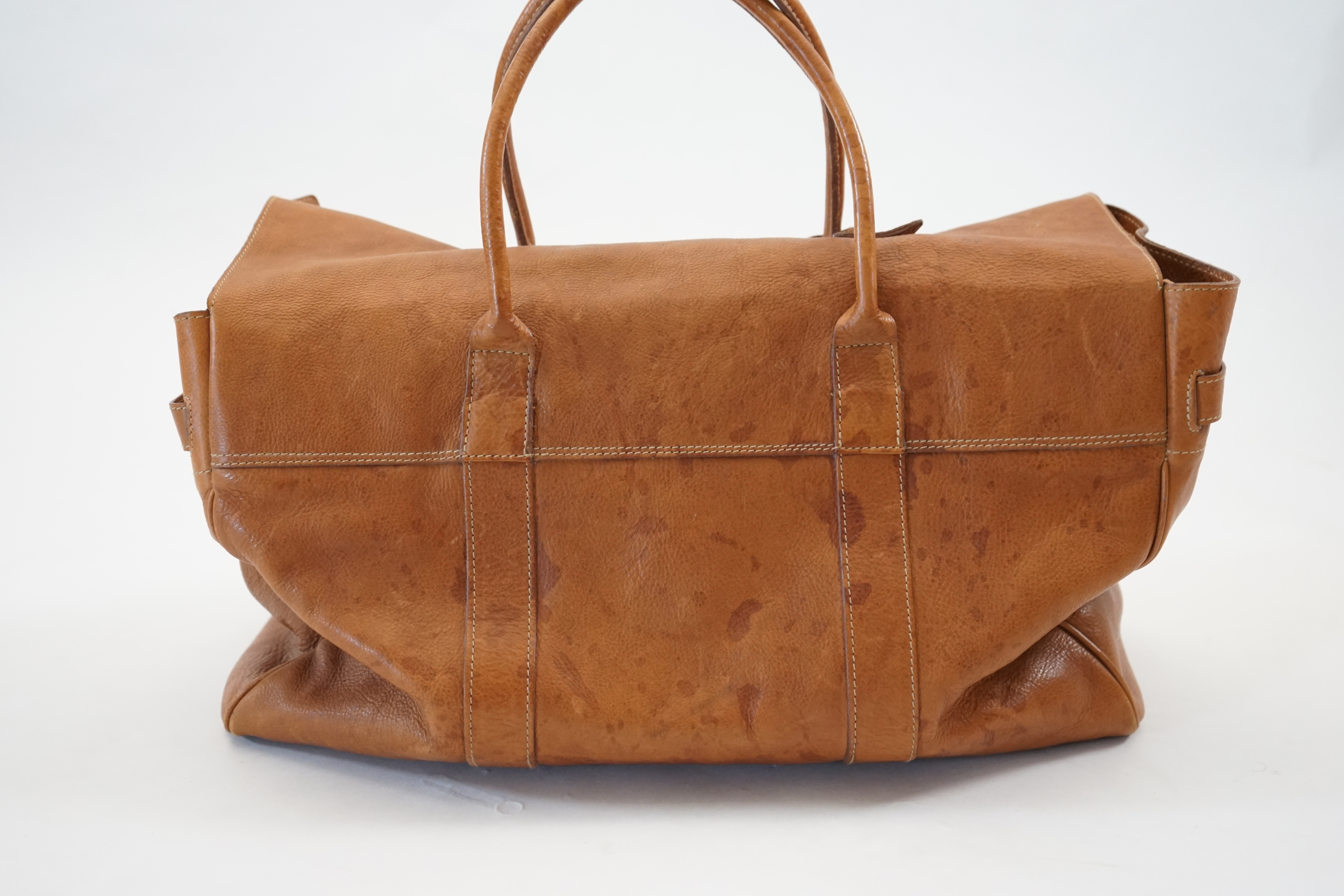 A Mulberry large Bayswater, in natural grain tan brown leather width 50cm, depth 20cm, height 30cm